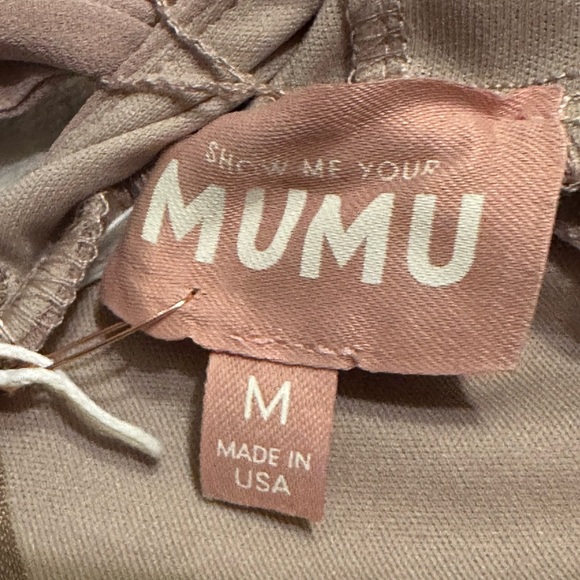 NWT Show Me Your MuMu Jenn Maxi Dress in Soft beige chiffon - Picture 13 of 14